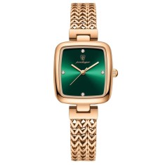Ceas dama Poedagar Elegant Casual Fashion Quartz Auriu Verde