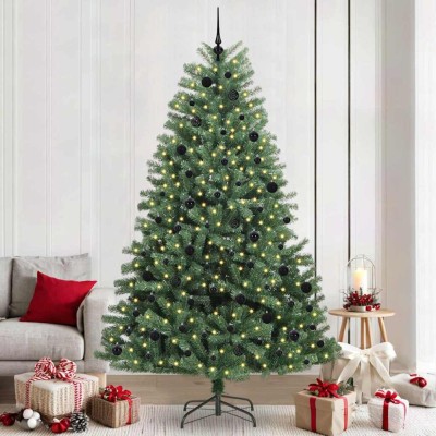 vidaXL Brad de Crăciun artificial cu ramuri articulare Verde 240 cm 3395506 foto