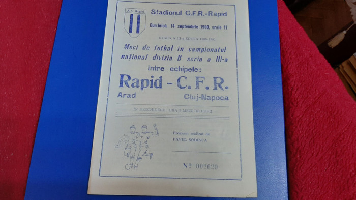program Rapid Arad - CFR Cluj