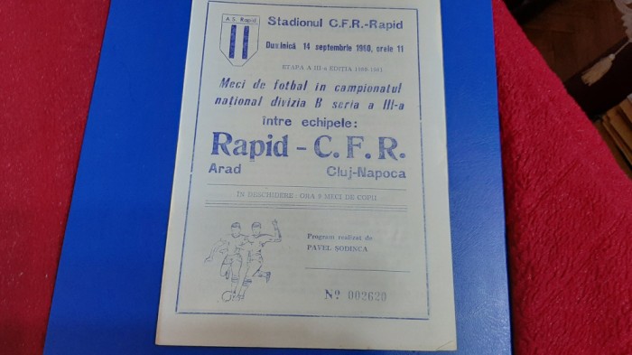 program Rapid Arad - CFR Cluj