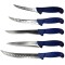 Pachet profesional pentru macelarie, dezosat, injunghiat, transat, filetat, 5 cutite