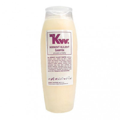Kw - Șampon cu ulei de nurcă pentru c&amp;acirc;ini și pisici, 250ml foto