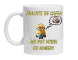 Cana alba personalizata &quot;inainte de cafea minion&quot;, INOVATIX&reg;. 330ml, Oem