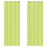 Cumpara ieftin Perdele Voile cu Oelii 2 buc Verde mar 140x260 cm