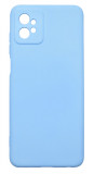 Husa de protectie din silicon pentru Motorola Moto G32, SoftTouch, interior microfibra, Albastru deschis, Oem