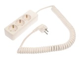 Prelungitor Alimentare AS SCHWABE 3G1,5mm&sup2; 2,4m 3 Prize 16A PVC Alb 11431