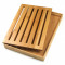 Masa de taiat lemn Kinghoff KH 1217, tava deta?abila pentru firimituri, 37x23,5x3 cm, bambus