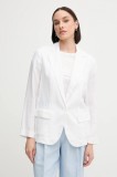 Sisley sacou de in culoarea alb, un singur rand de nasturi, neted