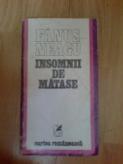 x Insomnii de matase - Fanus Neagu foto