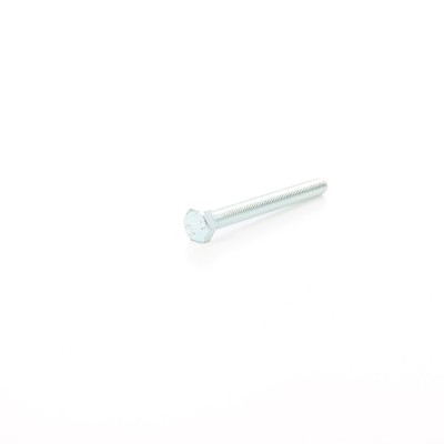 Surub cu cap hexagonal, filetat complet, otel, zincat alb, DIN933-8.8, M8 x 100 mm foto