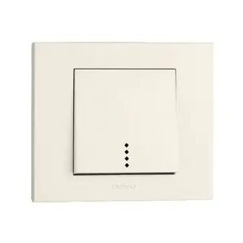 Intrerupator cap scara cu LED ST Grano ST Natural Crem Ovivo 400-020200-210 foto