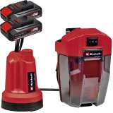 Einhell GE-SP 18 LL Li PXC + Twinpack CB - Pompa pentru apa curata 0.8 bar 4 m + Set 2 acumulatori Li-Ion 18 V 2.5 Ah