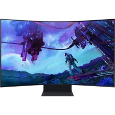 Monitor Gaming curbat LED VA SAMSUNG Odyssey Ark Gen. 2 LS55CG970NUXDU, 55&quot;, 4K UHD, 165 Hz, Negru