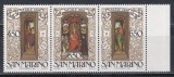 San Marino 1986 - Crăciun - Picturi, Staif, MNH