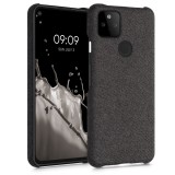 Husa pentru Google Pixel 5a, Textil, Gri, 54994.19, Carcasa, Kwmobile