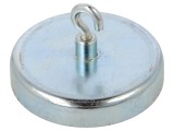 Magnet fix ferită 280N 57mm cu c&acirc;rlig ELESA GANTER