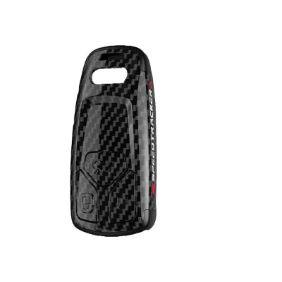 Husa Cheie Smartkey AUDI A4 B9, A5, 3 butoane, ABS, Aspect Carbon, Neagra foto