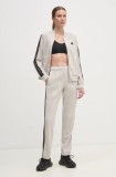 Adidas trening 3-Stripes femei, culoarea bej, JY1769