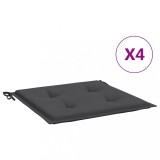 Cumpara ieftin Perne scaune gradina 4 buc. antracit 50x50x4 cm tesatura Oxford