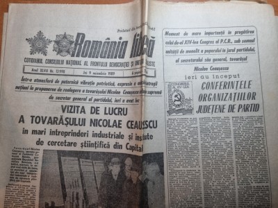 romania libera 9 noiembrie 1989-ceausescu vizita in intrepriderile bucurestene foto