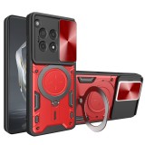 Husa OnePlus 12R Techsuit CamGuard Pro, rosu