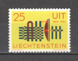 Liechtenstein.1965 100 ani UIT SL.19, Nestampilat