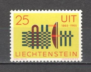 Liechtenstein.1965 100 ani UIT SL.19