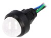 Lampă LED Control POLAM-ELTA 230V AC &Oslash;13mm Roșu/Verde/Albastru, Carcasă Plastic IP40