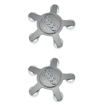 Set 2 capacele Audi 135mm GRI tip gheara pentru jante aliaj foto