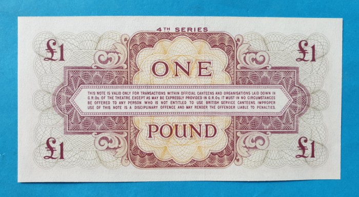 1 Pound British armed forces - One pond - Bancnota SUPERBA - UNC