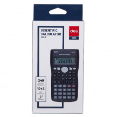Calculator Stiintific Deli D82MS, 12 Digits, Negru, 240F, 82 Ms, Alimentare Baterie, Calculator Stiintific 12 Digits, Calculator Stiintific Bun, Calcu