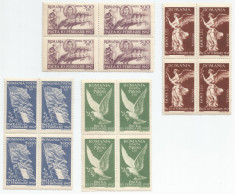 Romania, LP 208/1947, Pacea, bloc de 4, eroare, MNH foto