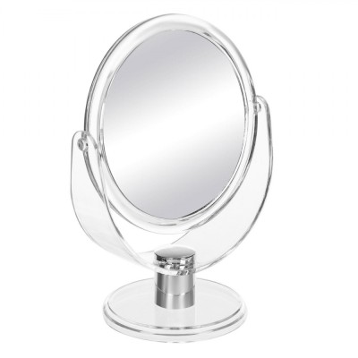 Oglindă Cosmetică JB Beauty, 10 cm, Dublă, Bază Transparentă, Simplă și Mărire x2 foto