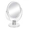 Oglindă Cosmetică JB Beauty, 10 cm, Dublă, Bază Transparentă, Simplă și Mărire x2