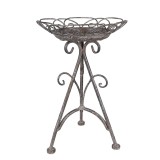 Suport ghiveci flori fier maro gri 22x32 cm