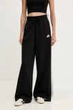 adidas pantaloni de trening 3-Stripes culoarea negru, cu imprimeu, KB5323