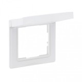 Rama ornament 1 post cu capac IP44 Legrand Suno alb 721144