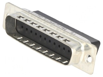 Conector D-Sub 25 pini tată pe cablu fără contacte 39mm foto