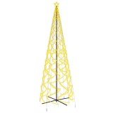 Cumpara ieftin Brad de Craciun conic, 1400 LED-uri, alb cald, 160x500 cm