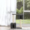 Ansamblu pisici cu st&acirc;lpi din funie de sisal, gri &icirc;nchis, 60 cm