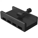 Hub USB Orico MH4PU Clamp, 4 x USB-A 3.0, Negru, Universal