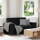 Sofa Loveseat vidaXL Neagră 120 cm din Piele Ecologică