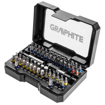 Set biti cu adaptor, 60 piese foto