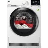 Uscator de rufe AEG TR8184E, Pompa de caldura, 8 kg, Clasa energie E, Motor Inverter, Tehnologie AbsoluteCare+SensiDry, Alb