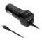 Incarcator auto Rebel, MicroUSB, 2100 mA, Negru