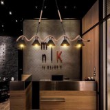 Lustra Franghie, 5*E27, Maro, Metal si Sfoara LV570/5BK ModernLight Concept