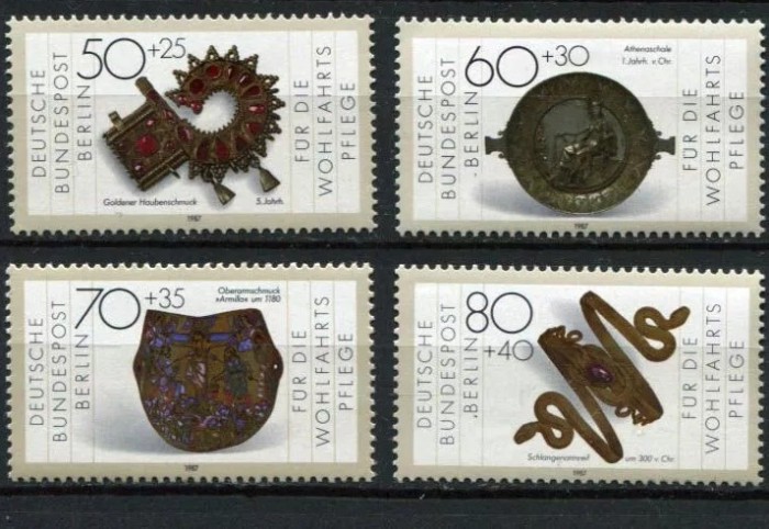 Berlin 1987 - Argintărie, meșteșuguri, aurari, serie neuzata