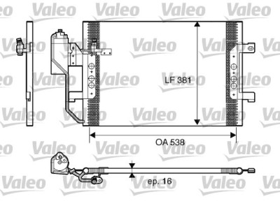 VALEO 817659 Condensator, climatizare foto