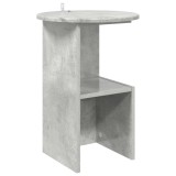 vidaXL Masă laterală Gri Beton &Oslash; 39,5 x 55 cm Lemn prelucrat 8001040