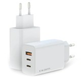 Incarcator rapid Fulmova 65W cu cablu USB-C, alb